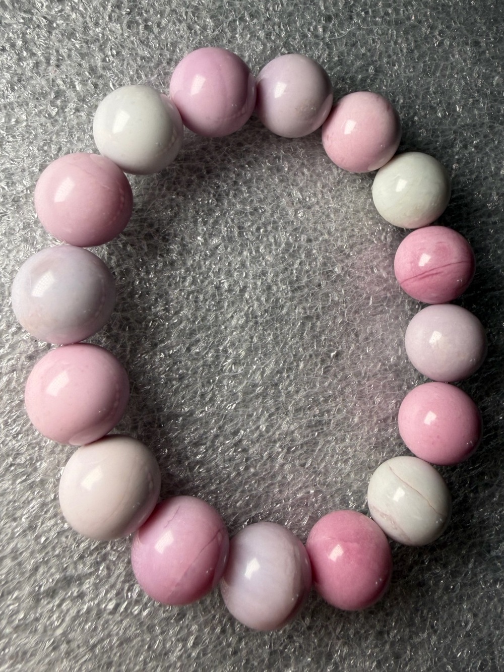 Gorgeous Rare 13MM South African Phosphosiderite Natural Crystal Bracelet